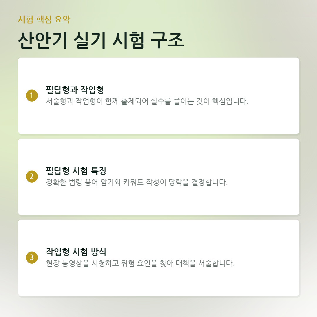 산안기 실기 시험 구조 요약 카드