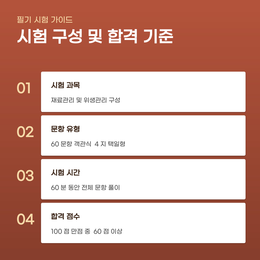 양식조리기능사 필기 문제 유형만 파악해도 충분할까